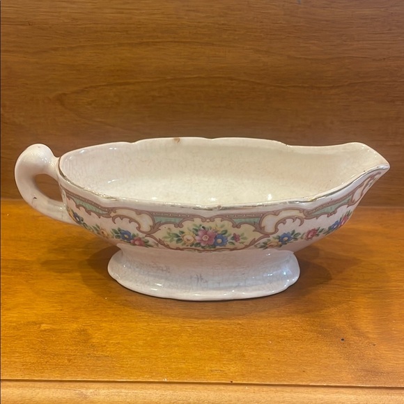 Floral Gravy Boat super antique - Picture 1 of 5